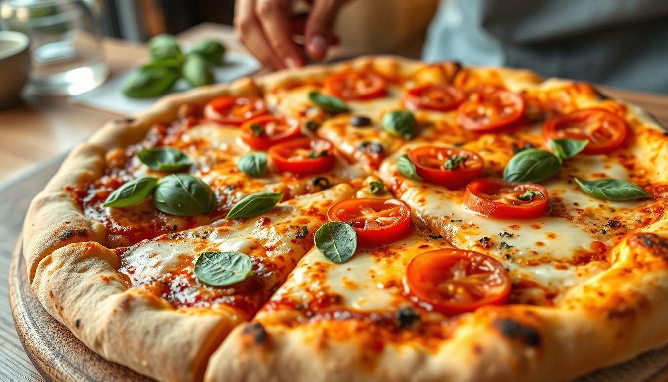 Measured baking ingredients prepared on a counter